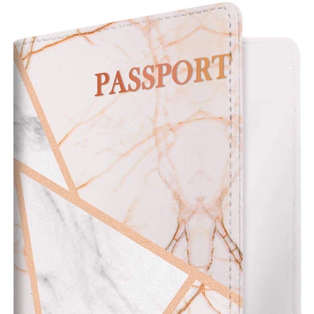 Woman’s Chic’ Grey MARBLE mix Passport holder *NWT - Picture 2 of 6
